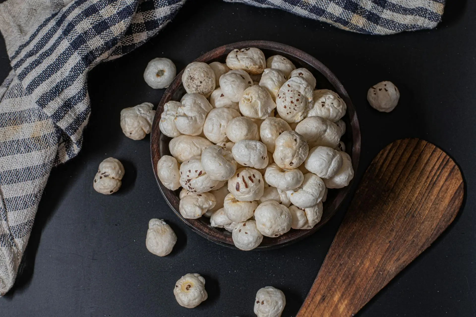 Premium Makhana (Fox Nut) in a bowl showcasing superior quality and texture